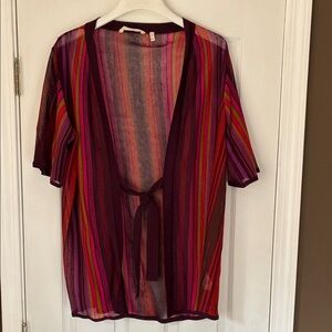 Soft Surroundings Vibrant Striped Topper NWOT 1X